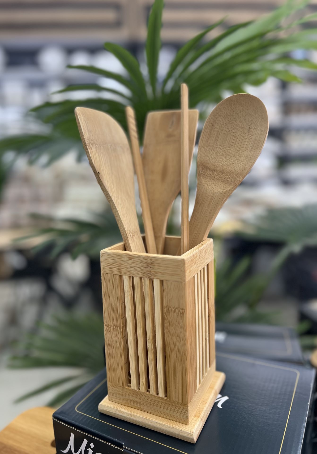 938- 5 Parça Bambu Kaşıklık (İçindekiler dahil)