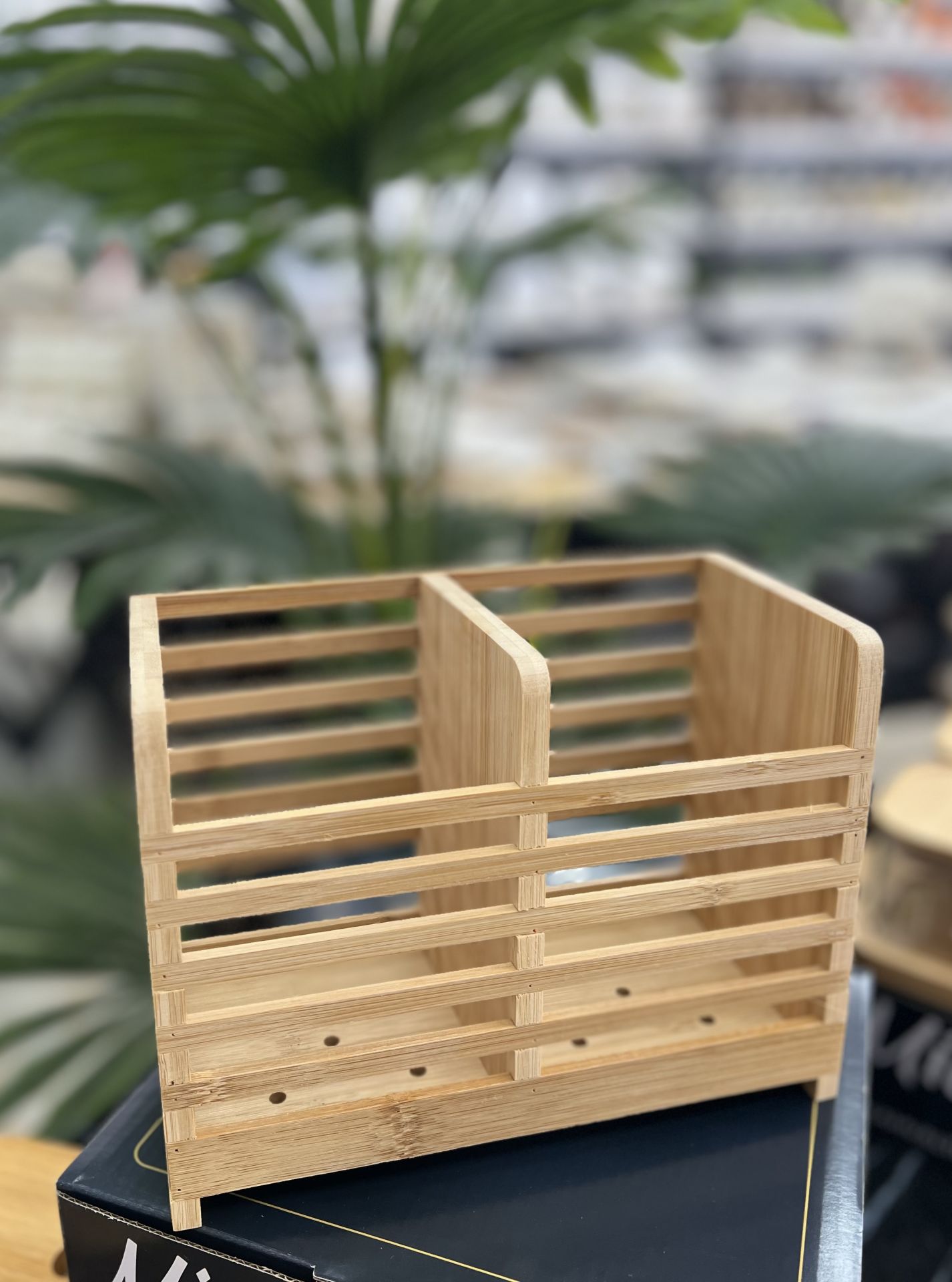 814- Bambu 2li Kaşık Standı