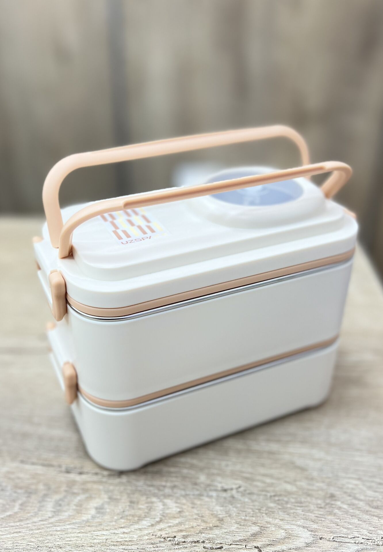 UZSPACE KASELİ 2KATLI 1200ML LUNCHBOX (8023)