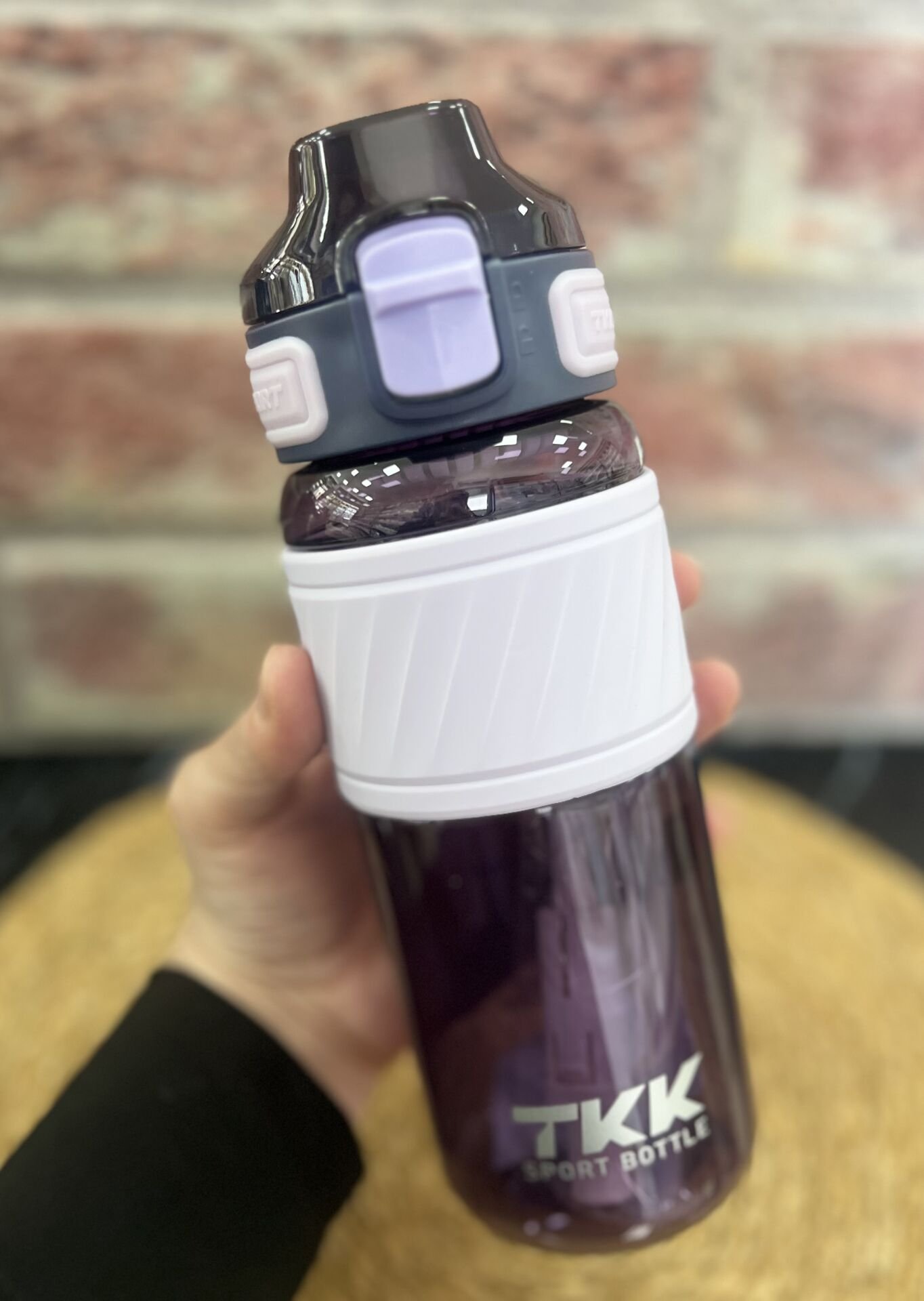 T1025 600 ML SİLİKON GÖVDELİ ÇİFT İÇİMLİ MATARA Mor