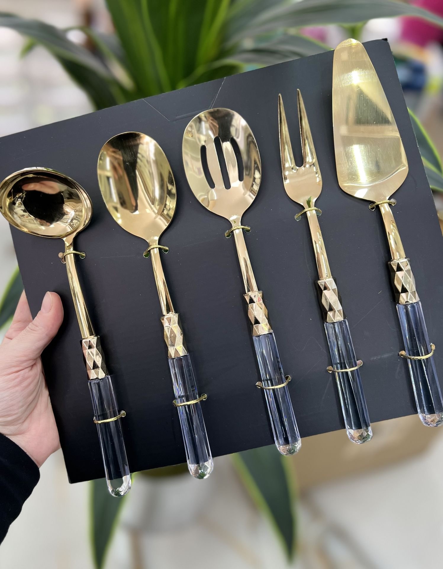 Diamond 5li Sos Kepçe Set- Gold Sade