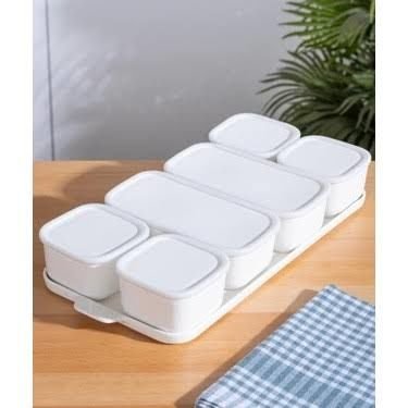 SCT-6159 Silikon kenarlı Porselen Tepsili Kahvaltı set