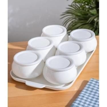 SCT-6165 Silikon kenarlı Porselen Tepsili Kahvaltı set