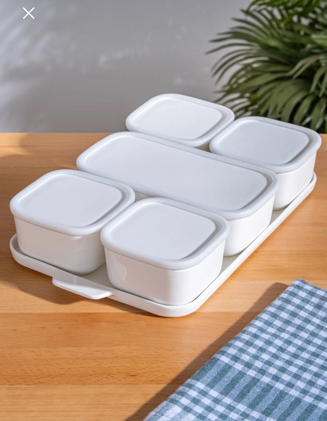 SCT- 6160 Silikon kenarlı Porselen Tepsili Kahvaltı set