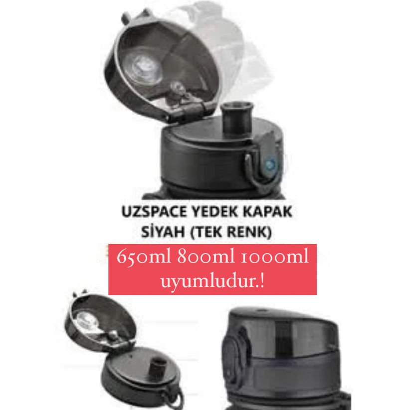 650-800-1000ml uyumlu Uzcpace Yedek Matara Kapağı