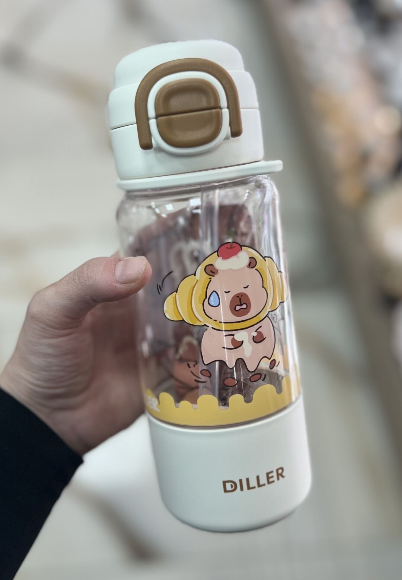 D2560- 600ML ip ASKILI TRİTAN ÇİFT İÇİMLİ MATARA