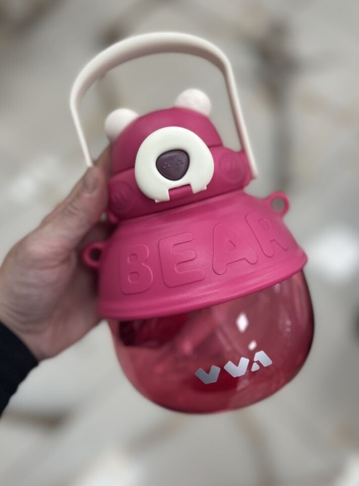 V1003- TRİTAN İP ASKILI PİPETLİ/PİPETSİZ 1000ML MATARA