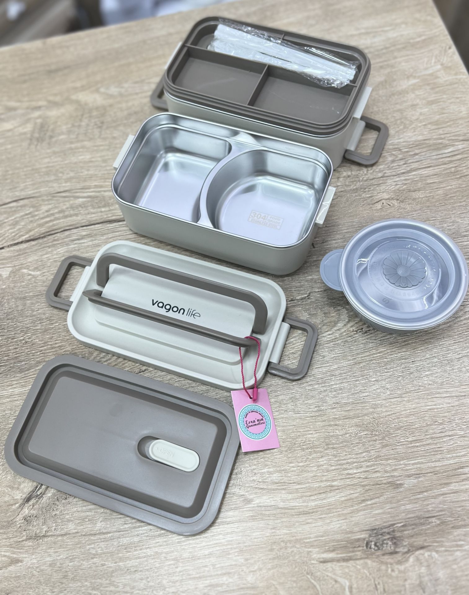 BL01029- 2 KATLI KASELİ YEMEK TAŞIMA KABI LUNCHBAX