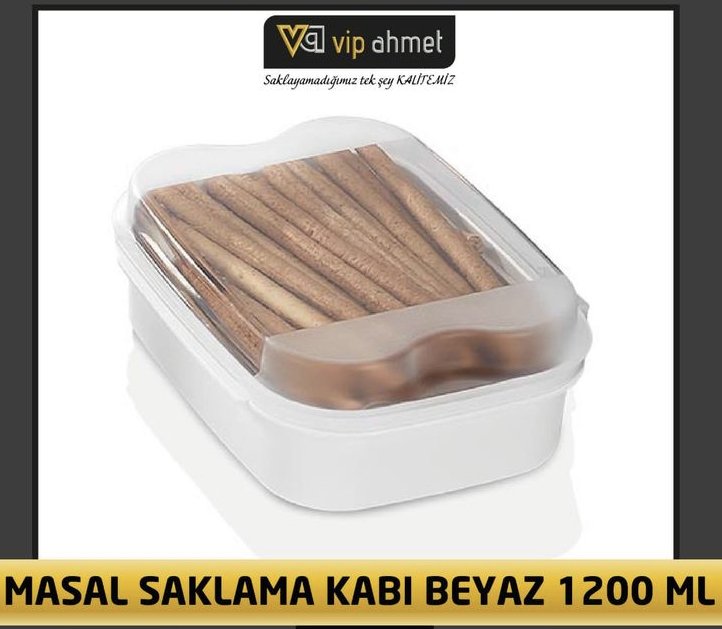 VP-144 Masal Saklama Kabı 1200ml- Beyaz