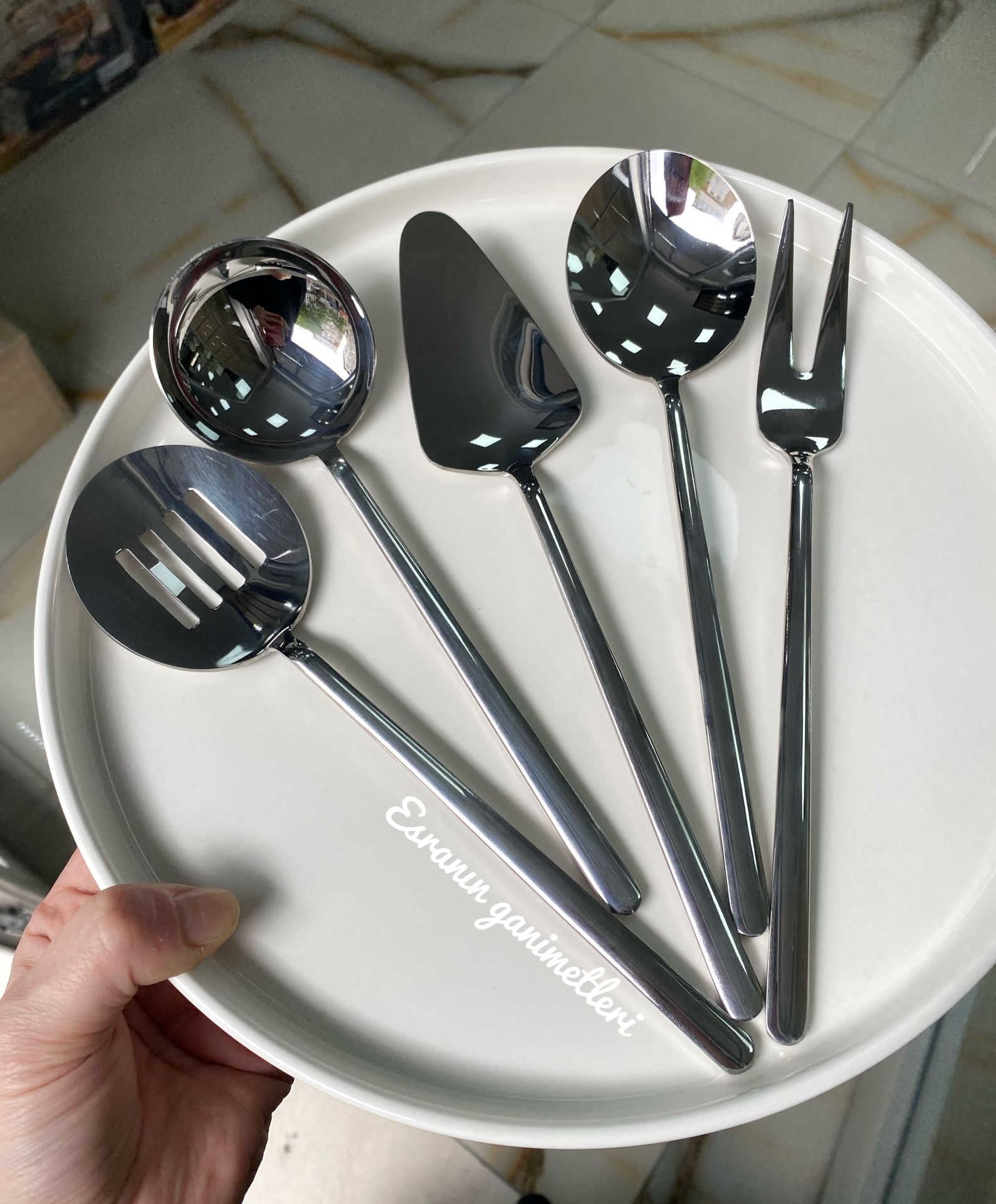 Alegra 5li Sos Kepçe Servis Seti -Silver