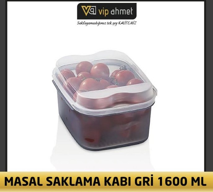 VP-143 Masal Saklama Kabı 1600ml - Gri