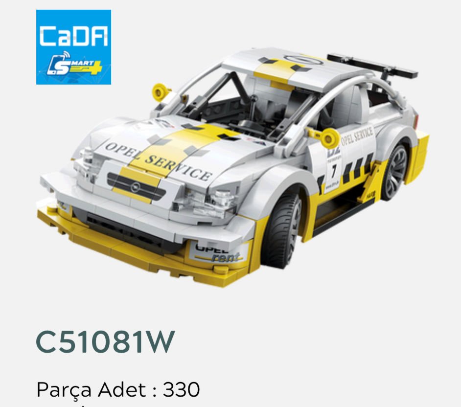 C1081- CADA YAPBOZ KUMANDALI ARABA 330 PARÇA