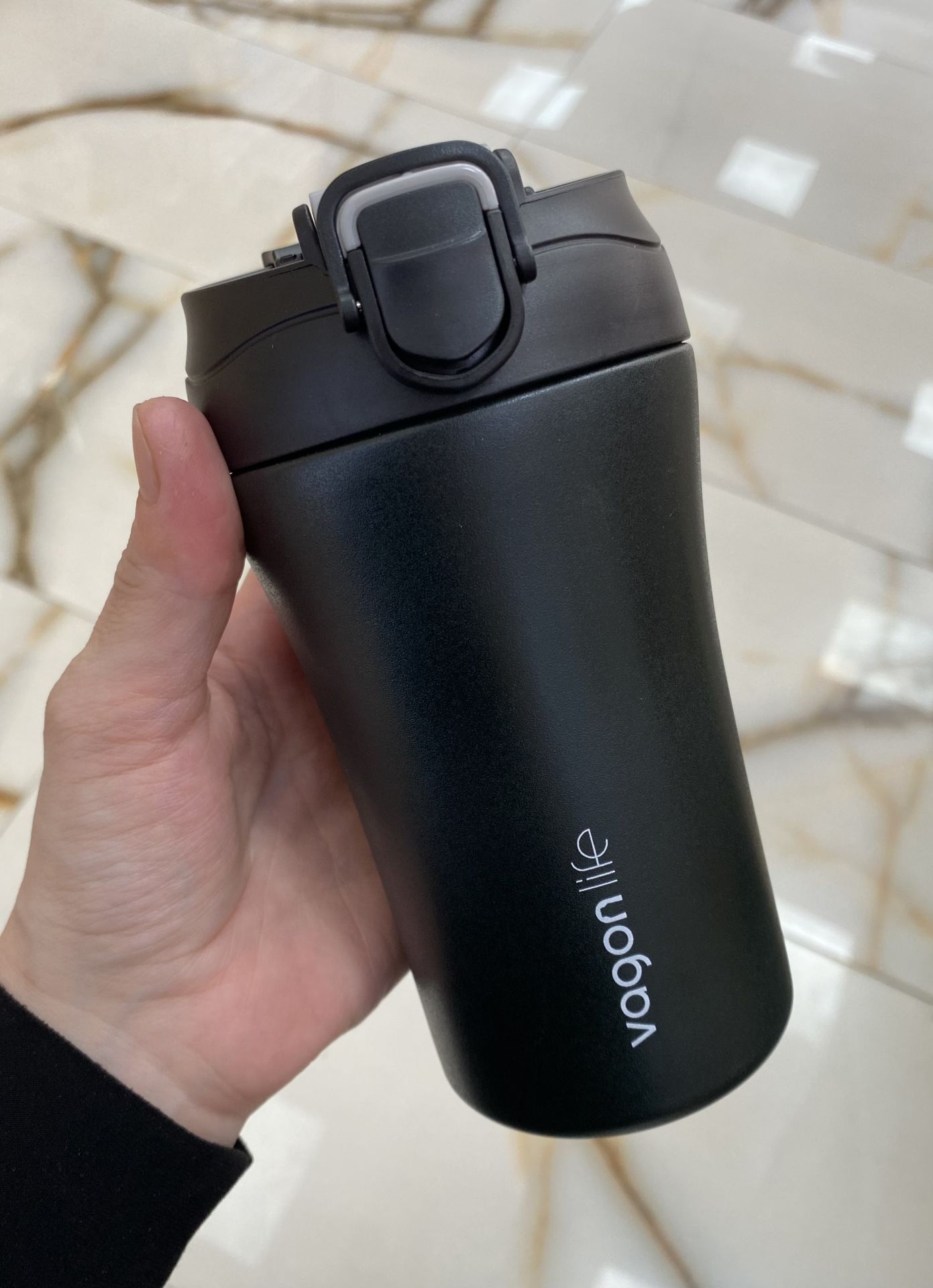 Vagonlife Çelik Termos Matara 400 ml - Siyah