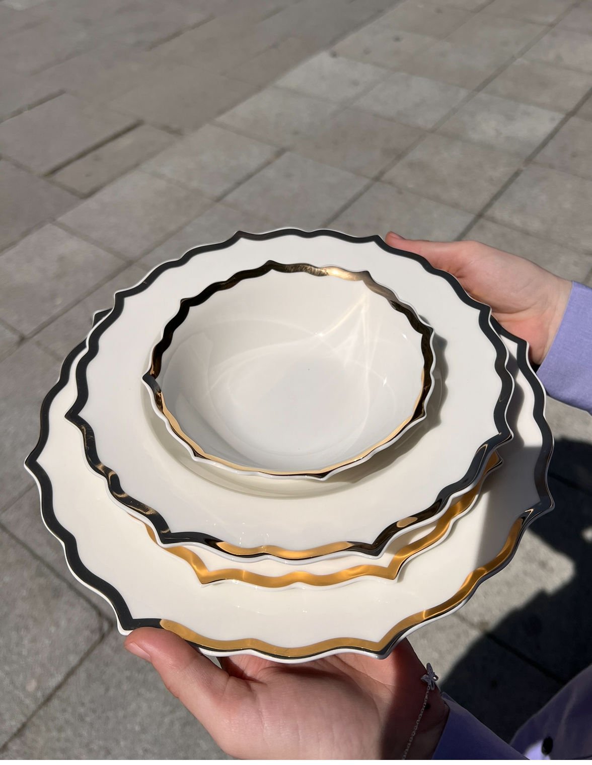 Gold Kenar 24 Parça Yemek Takımı (El-101