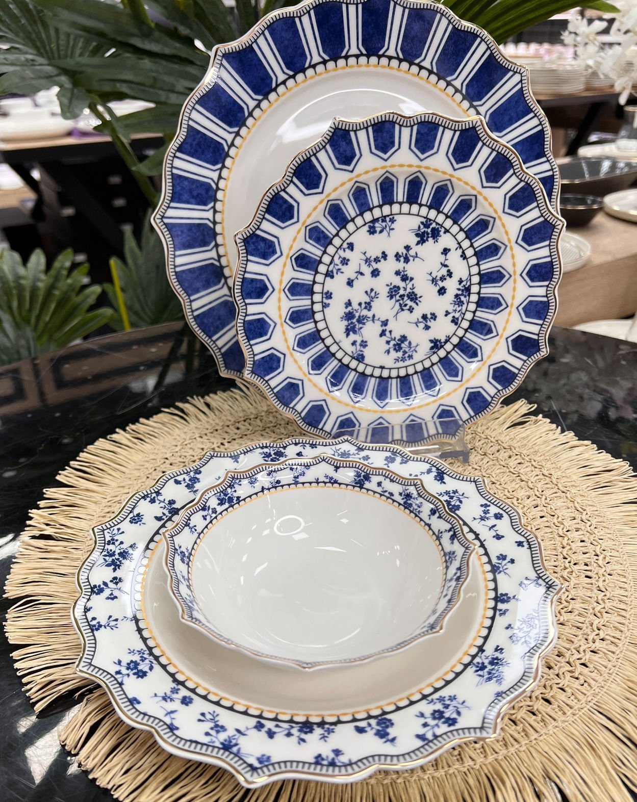 Blue 24 Parça Yemek Takımı (mien035)