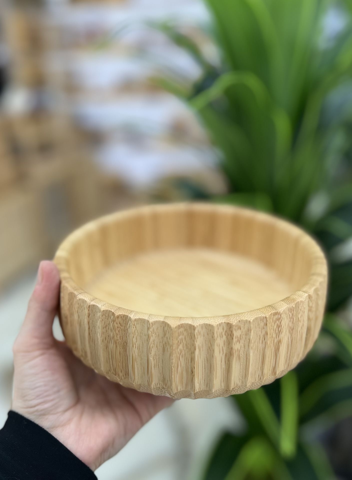 Bambu Bol Kase Küçük Boy 19cm (7B02)