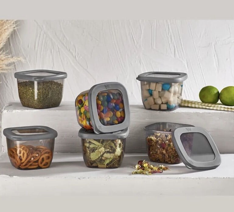 VP-051 Kumsal 6 Adet Vakumlu Saklama Kabı 550ml