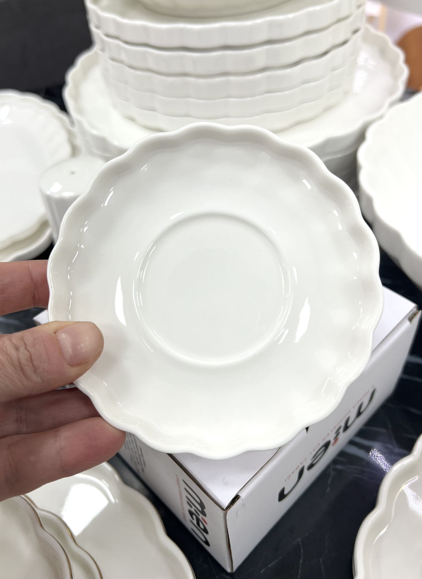 6 adet Porselen Çay Bardak Altı