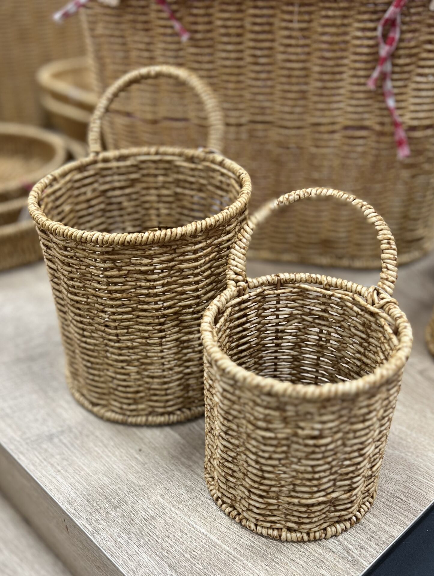 MIEN-1531 2Lİ RATTAN KULPLU SEPET