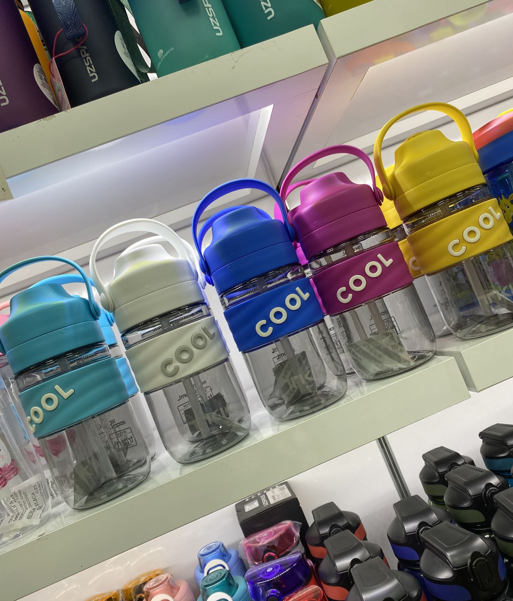 T1017- Cool Renkli Pipetli Matara 550ml