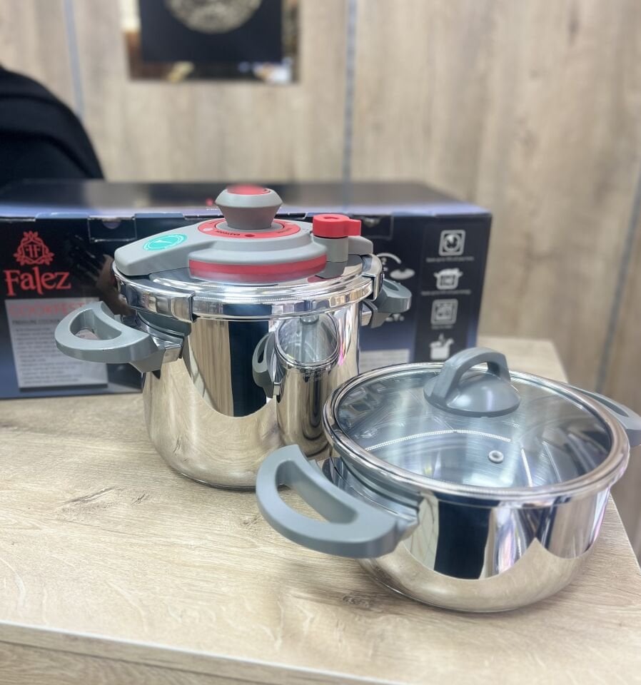 FALEZ 4/7 LİTRE 2Li DÜDÜKLÜ TENCERE