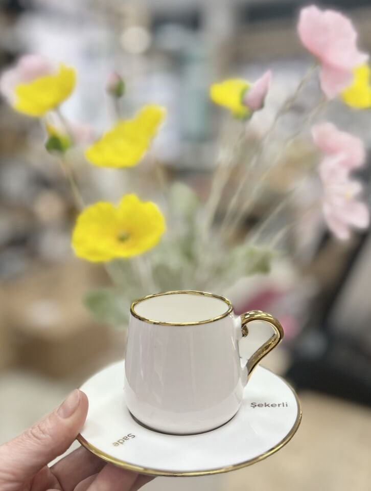 6 KİŞİLİK GOLD KAHVE FİNCAN TKM (MIEN)