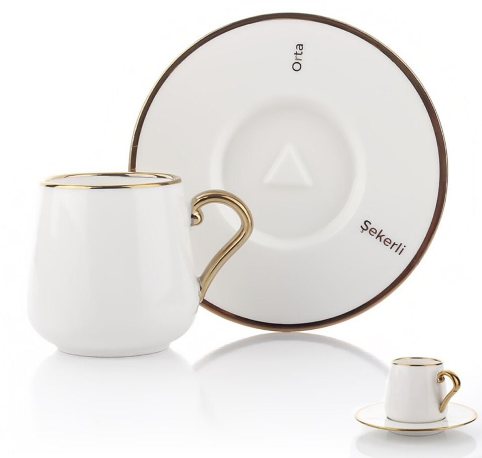 6 KİŞİLİK GOLD KAHVE FİNCAN TKM (MIEN)