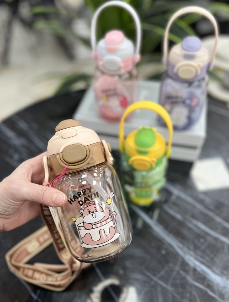 600ML PİPETLİ-PİPETSİZ ÇİFT İÇİMLİ İPLİ MATARA -2028