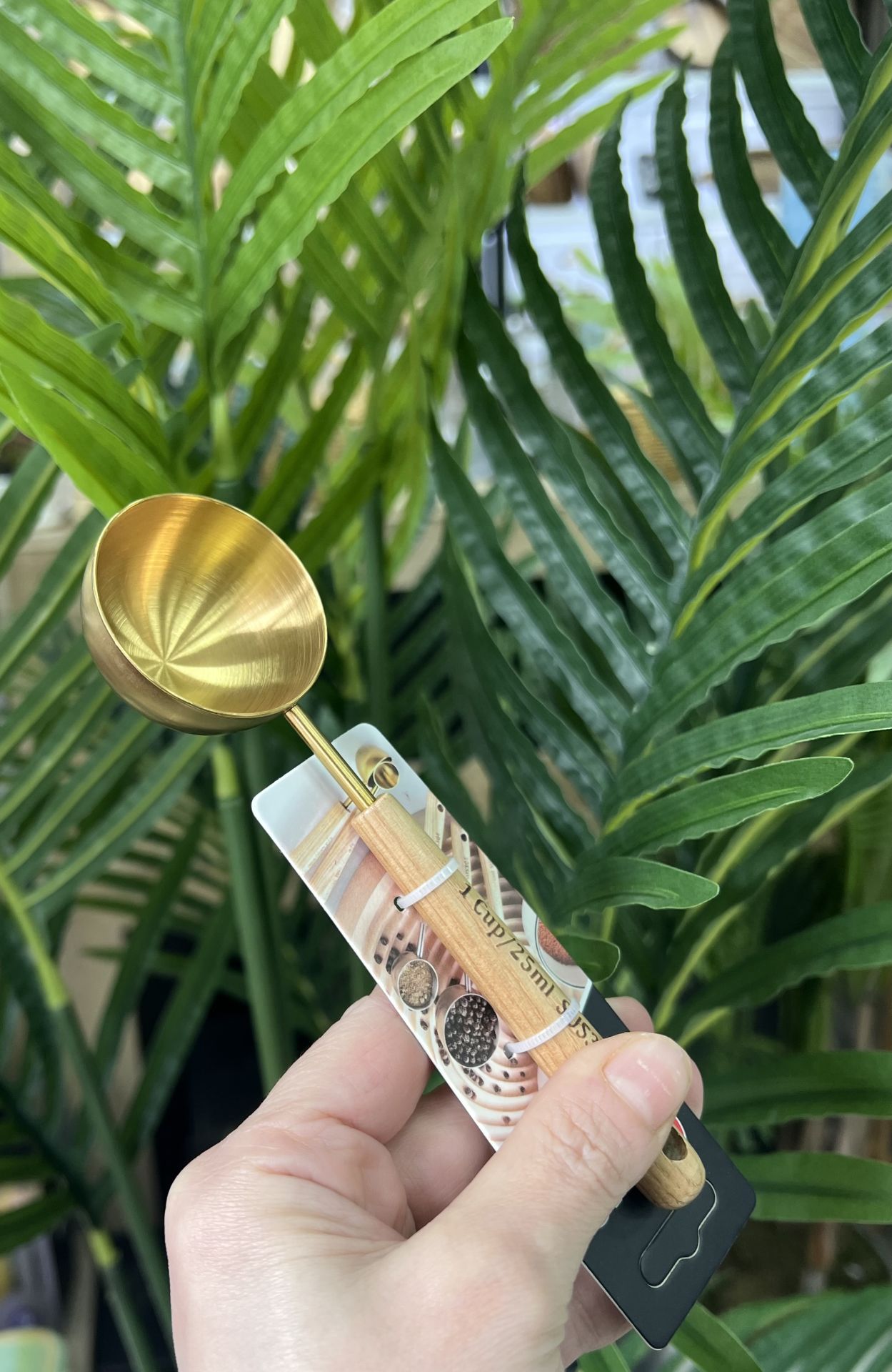 KYR-5229 BAMBU SAPLI 25 ML ÖLÇÜ KAŞIK GOLD