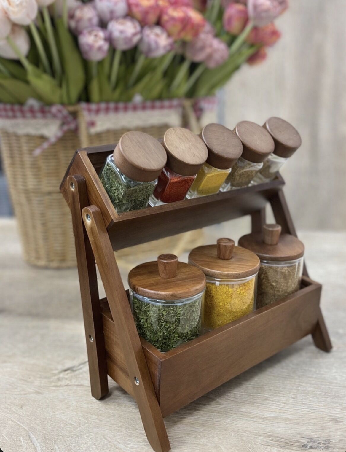 AKASYA 2 KATLI 8li BAHARAT SET