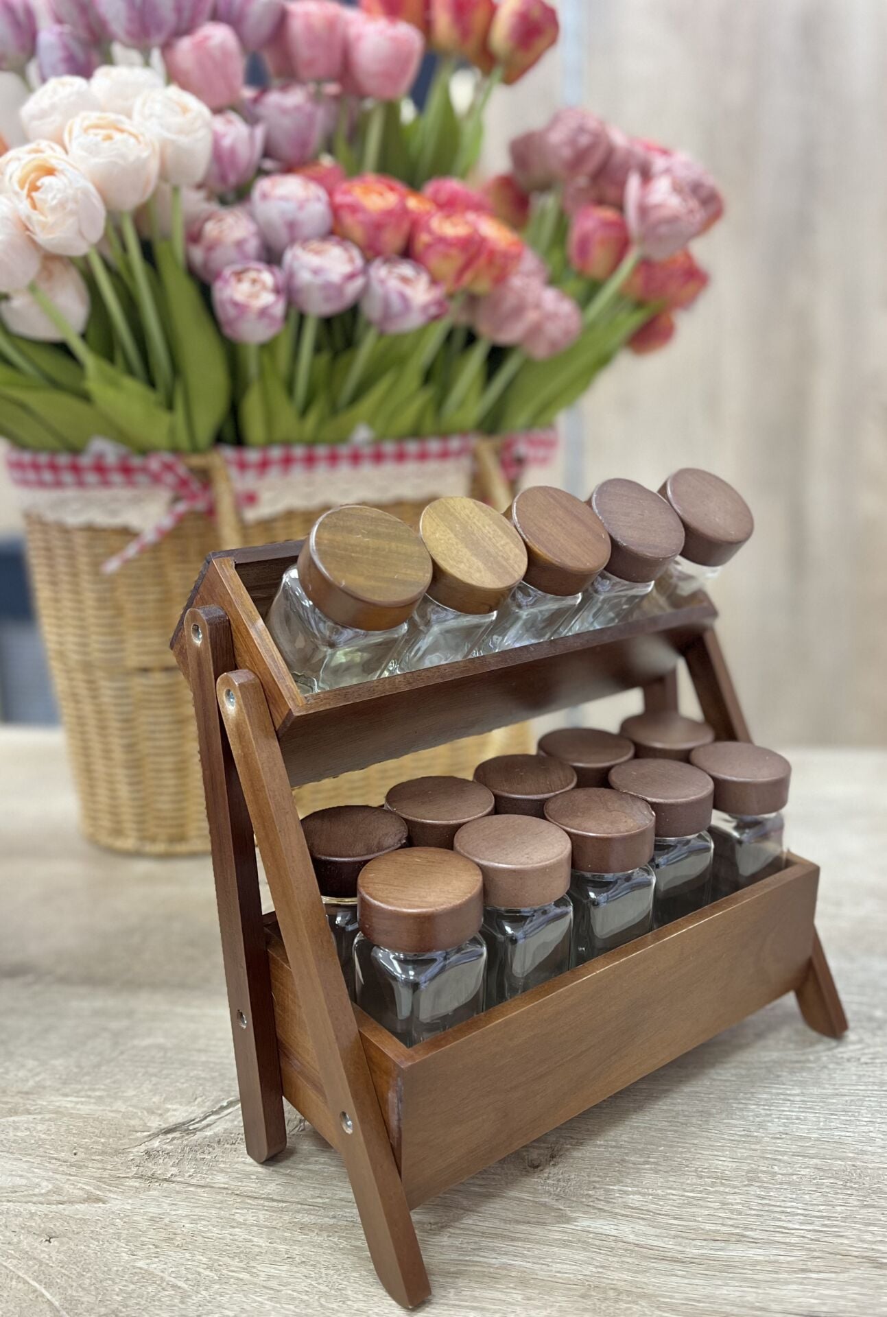 AKASYA 2 KATLI 15li BAHARAT SET