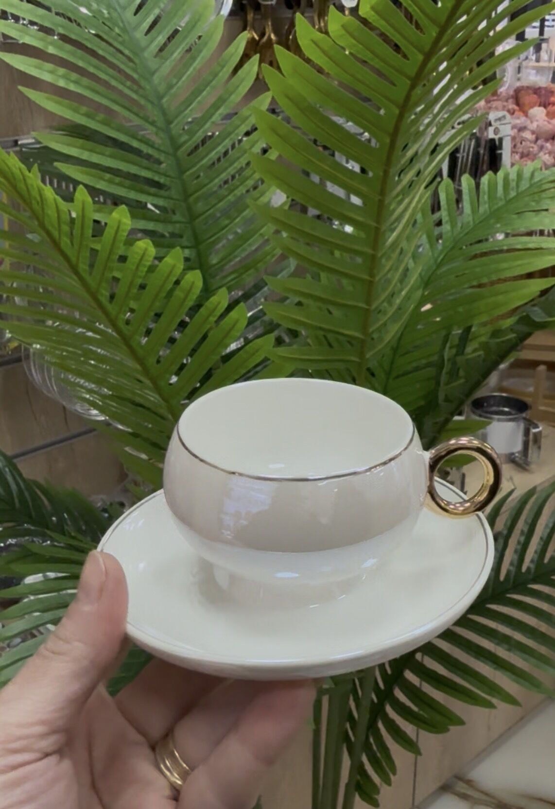 SEDEF PARILTILI VİNTAGE 6 Lı FİNCAN TKM(