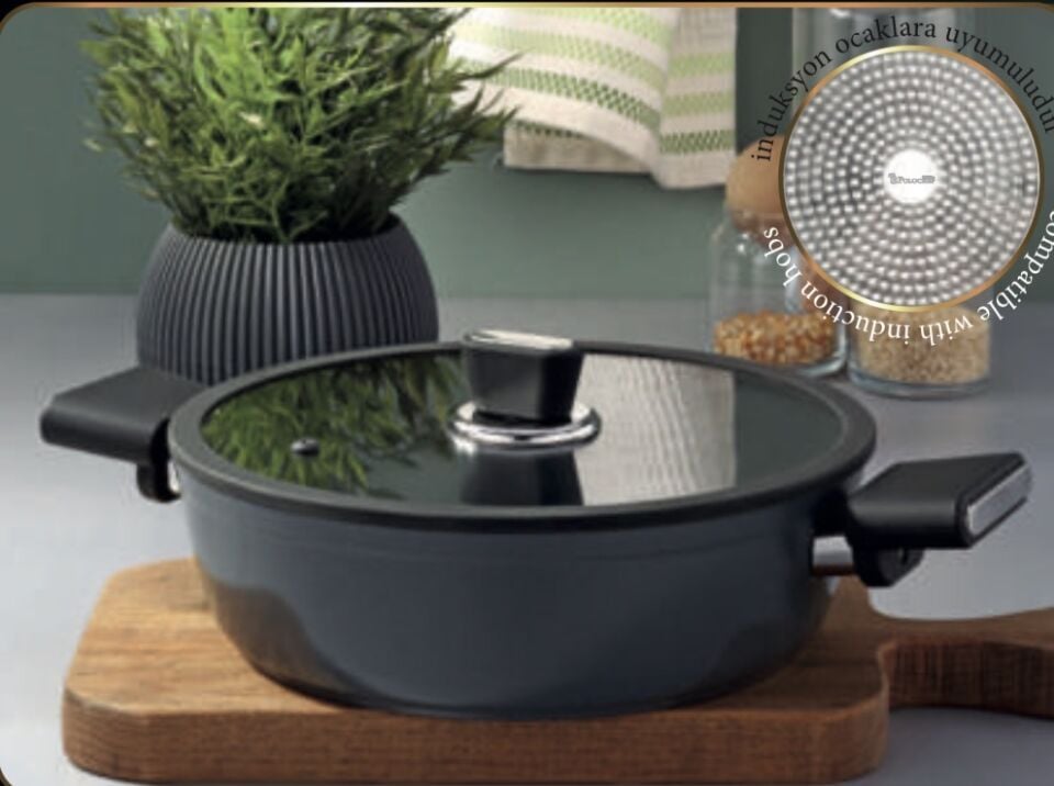 VİSTA SERAMİK 26 CM BASIK TENCERE (vsb-126)