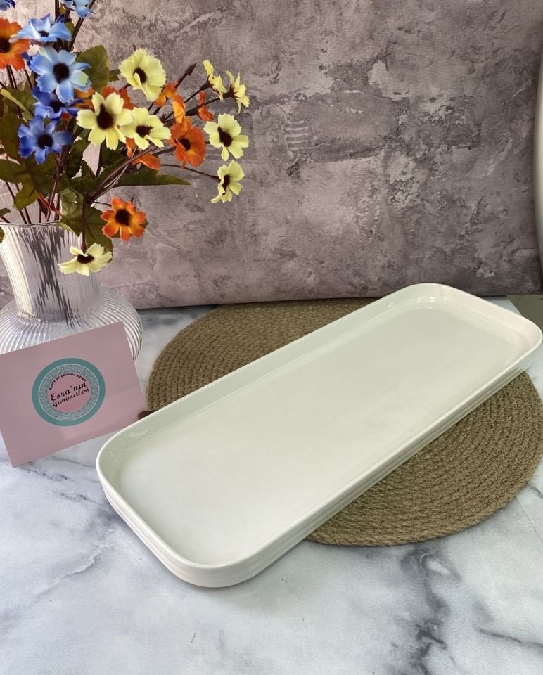 OMR-5274 PERLA 40*14 CM DİKDÖRTGEN SERVİS