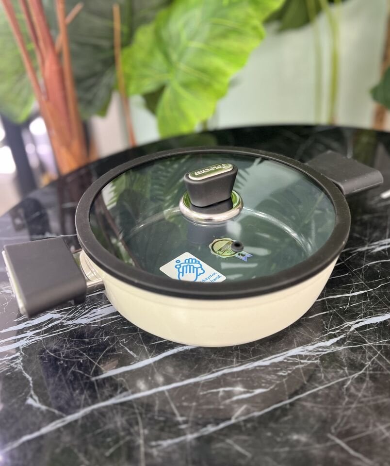 VİSTA SERAMİK 24 CM BASIK TENCERE (vsb-124)