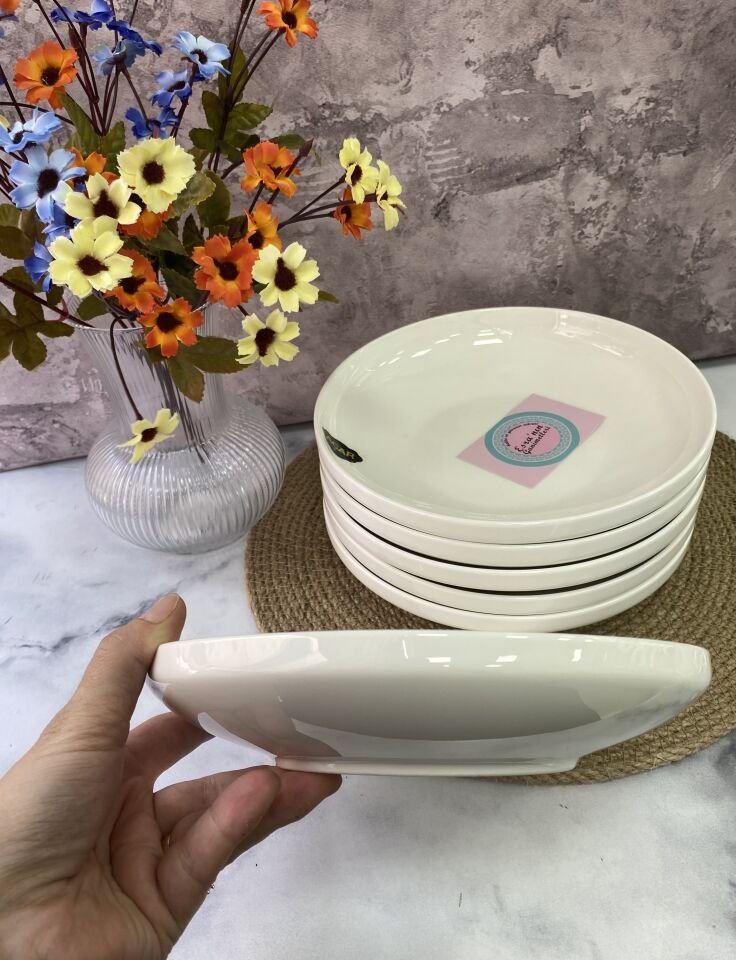 MBA-5287 ARİA PORSELEN YEMEK TABAĞI 6 ADET