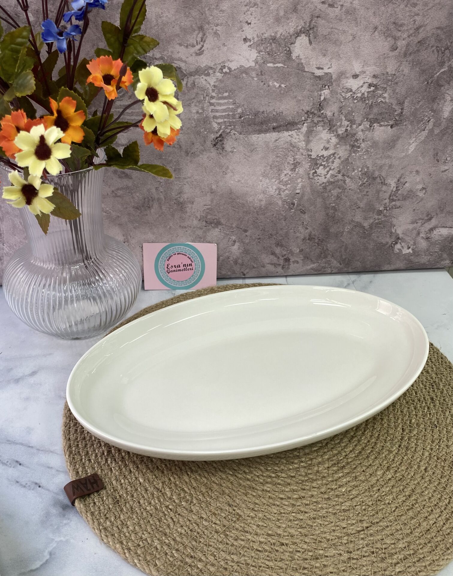 MBA-5289 ARİA 29 CM PORSELEN KAYIK SERVİS