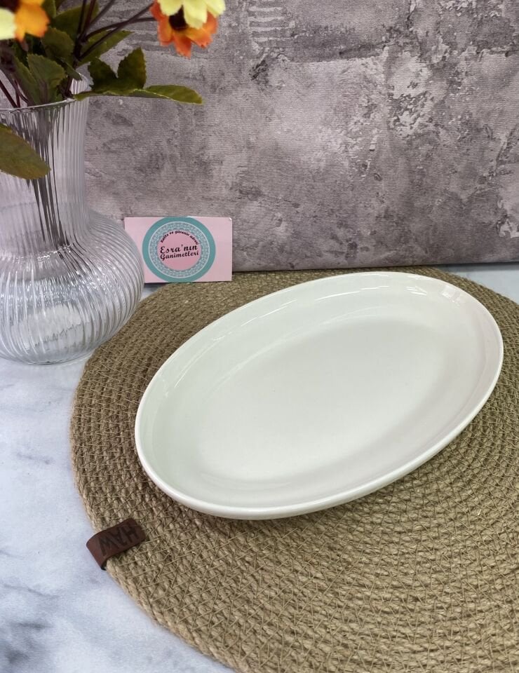 MBA-5290 ARİA 25 CM PORSELEN OVAL SERVİS