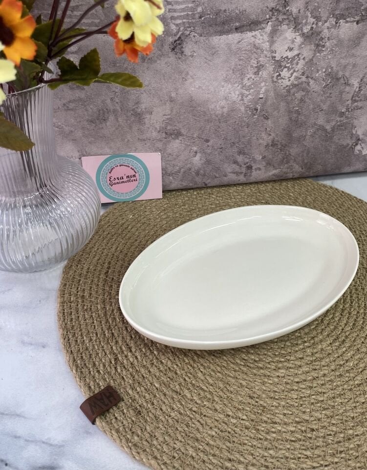 MBA-5291 ARİA 20 CM PORSELEN OVAL SERVİS