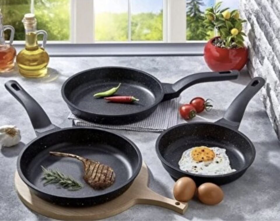 CRYSTAL DÖKÜM 3Lü TAVA SET (20-24-28 CM)