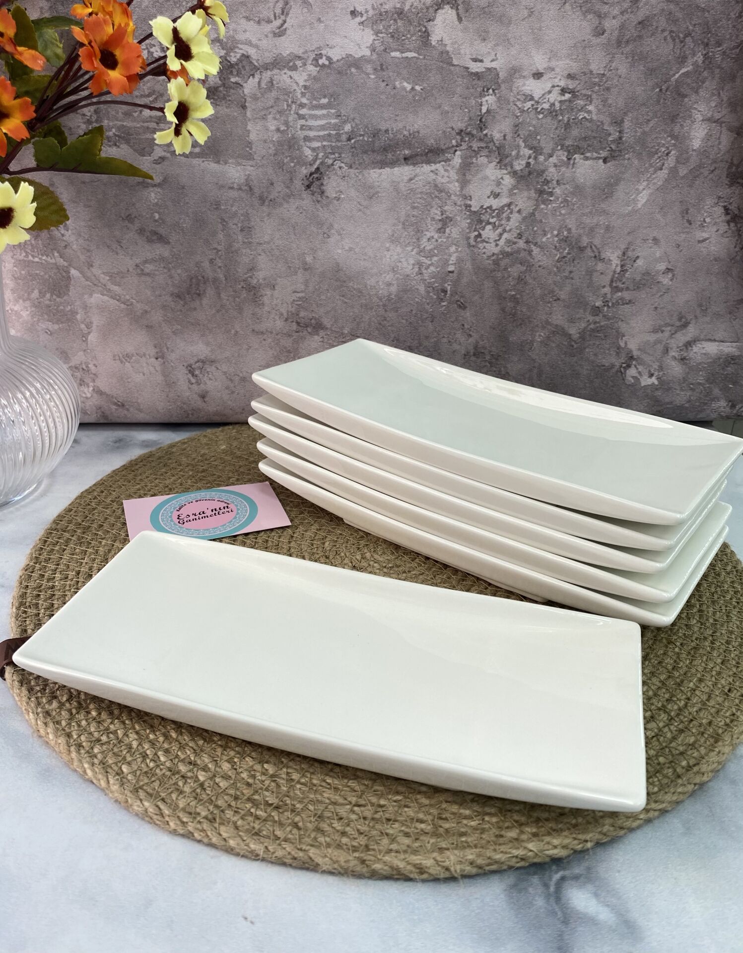 MLT-5341 PORSELEN 21*9 CM  KAYIK 6 ADET