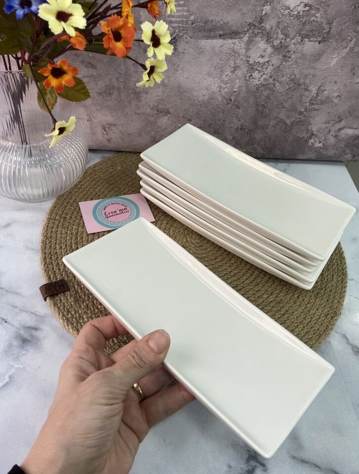 MLT-5341 PORSELEN 21*9 CM  KAYIK 6 ADET