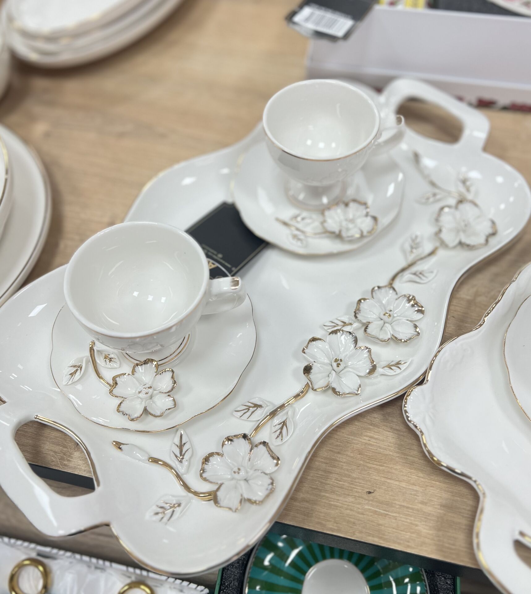 PORSELEN TEPSİLİ FİNCAN SET (MAGNUS 8200)