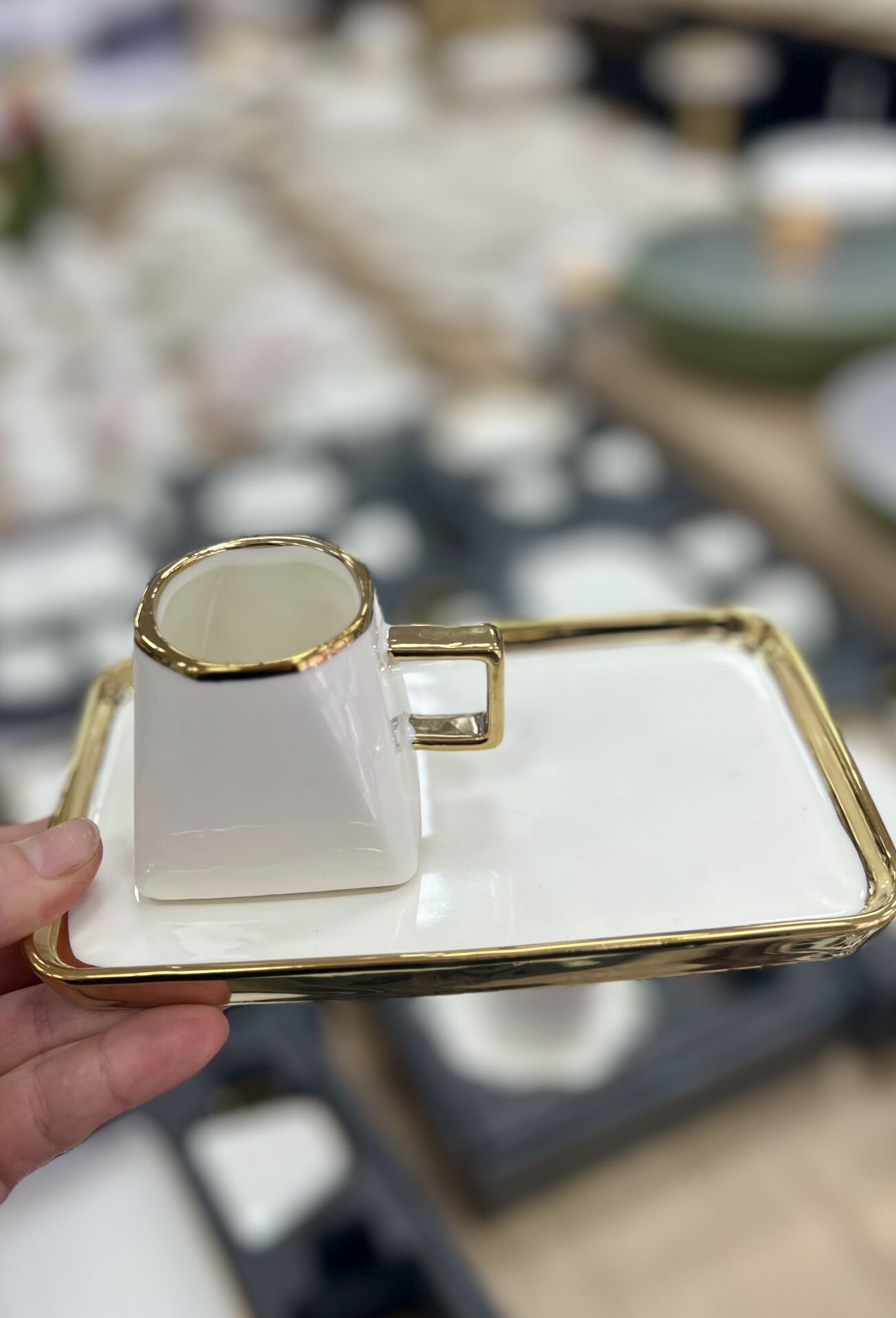 KAMPANYALI PORSELEN 2Lİ FİNCAN (Dikdörtgen)