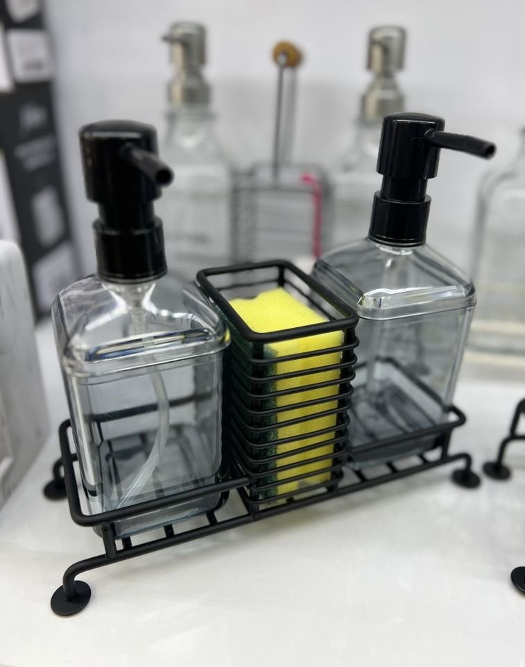 Akrilik 2li Ferforje Standlı sıvı sabunluk