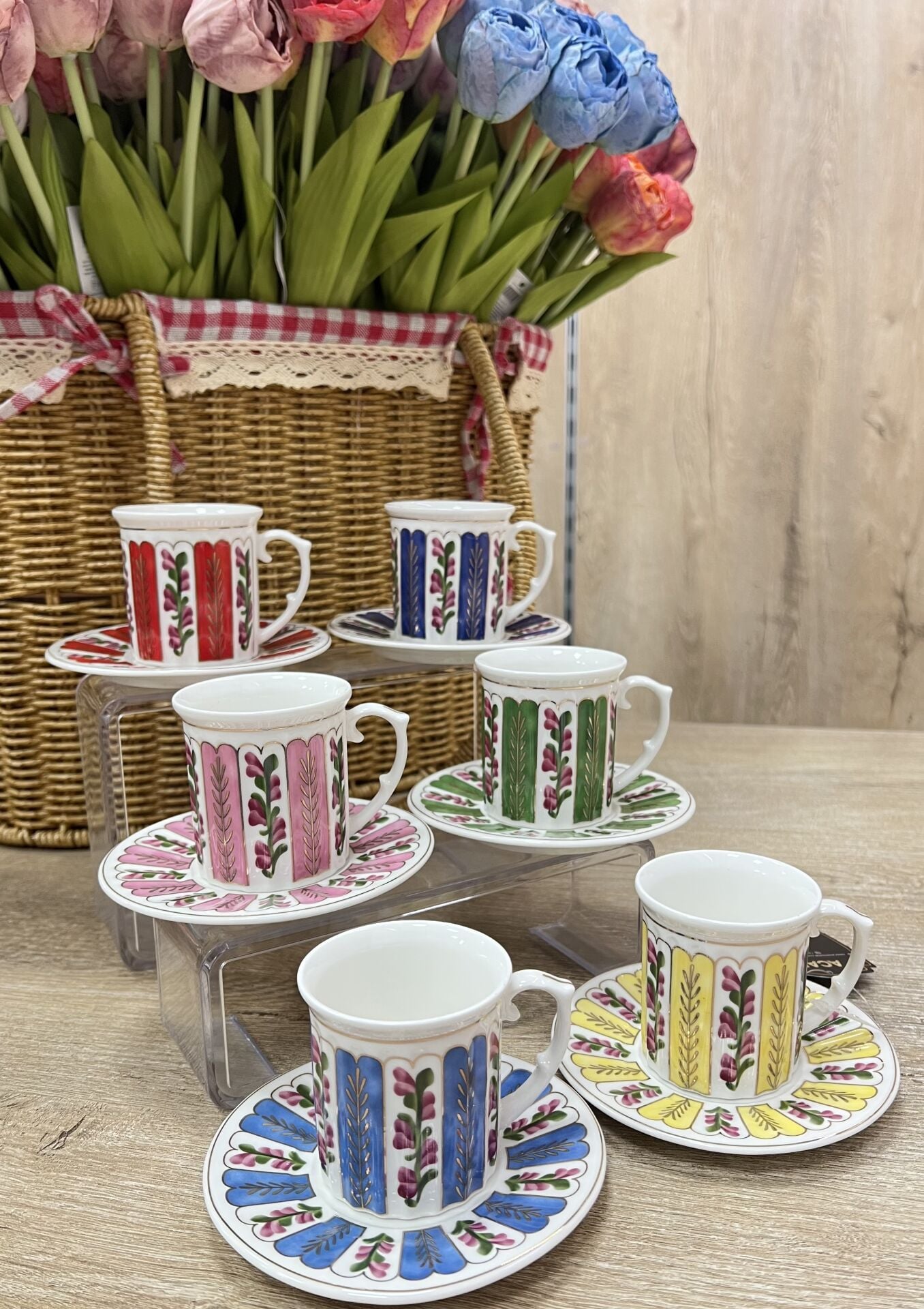 6 KİŞİLİK LÜX RENKLİ FİNCAN (MADDOX-NG9243)