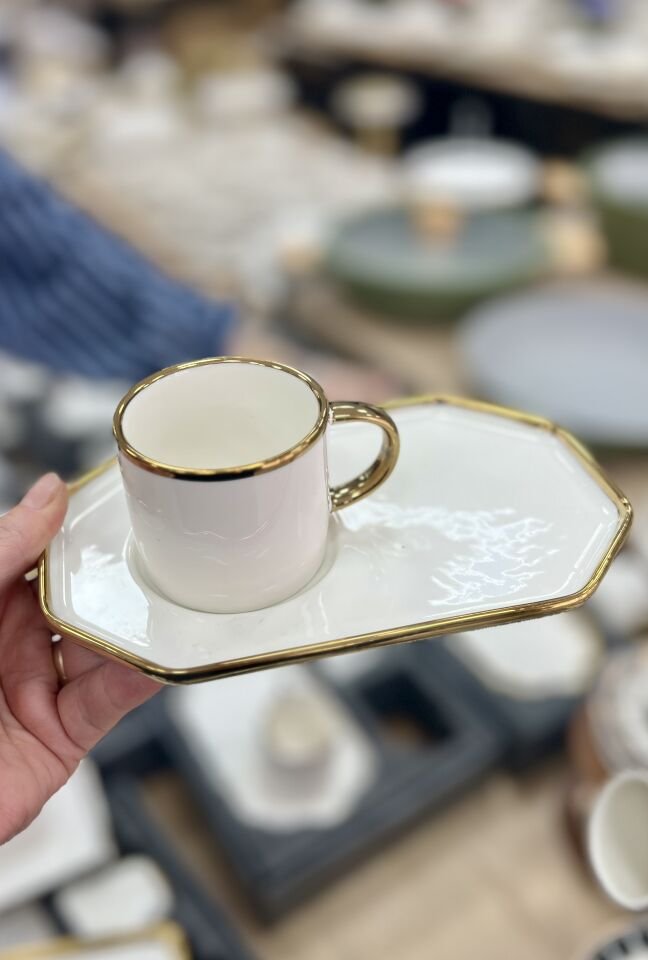 KAMPANYALI PORSELEN 2Lİ FİNCAN (Köşeli)