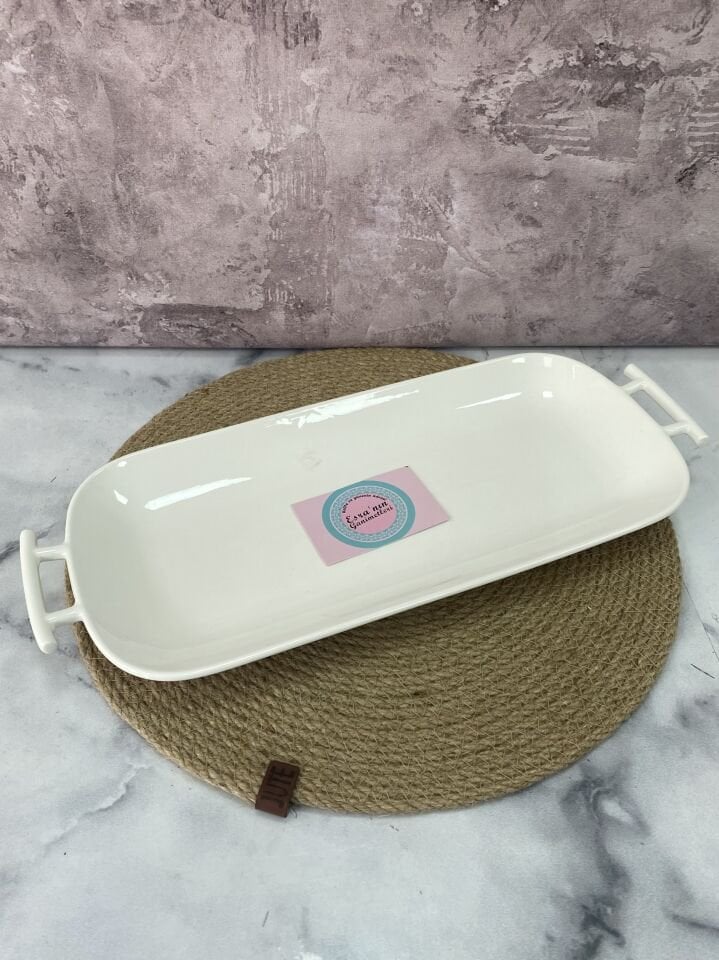 SCT-5385 PORSELEN 34*16 CM DAR UZUN KULPLU SERVİS
