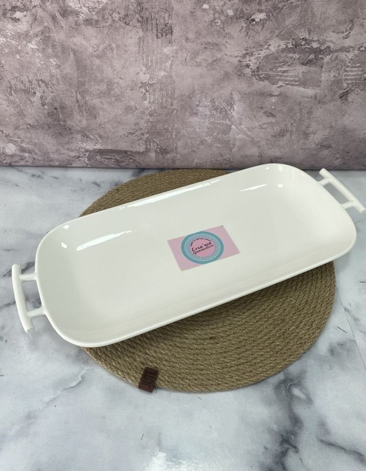 SCT-5384 PORSELEN 38*18 CM DAR UZUN KULPLU SERVİS