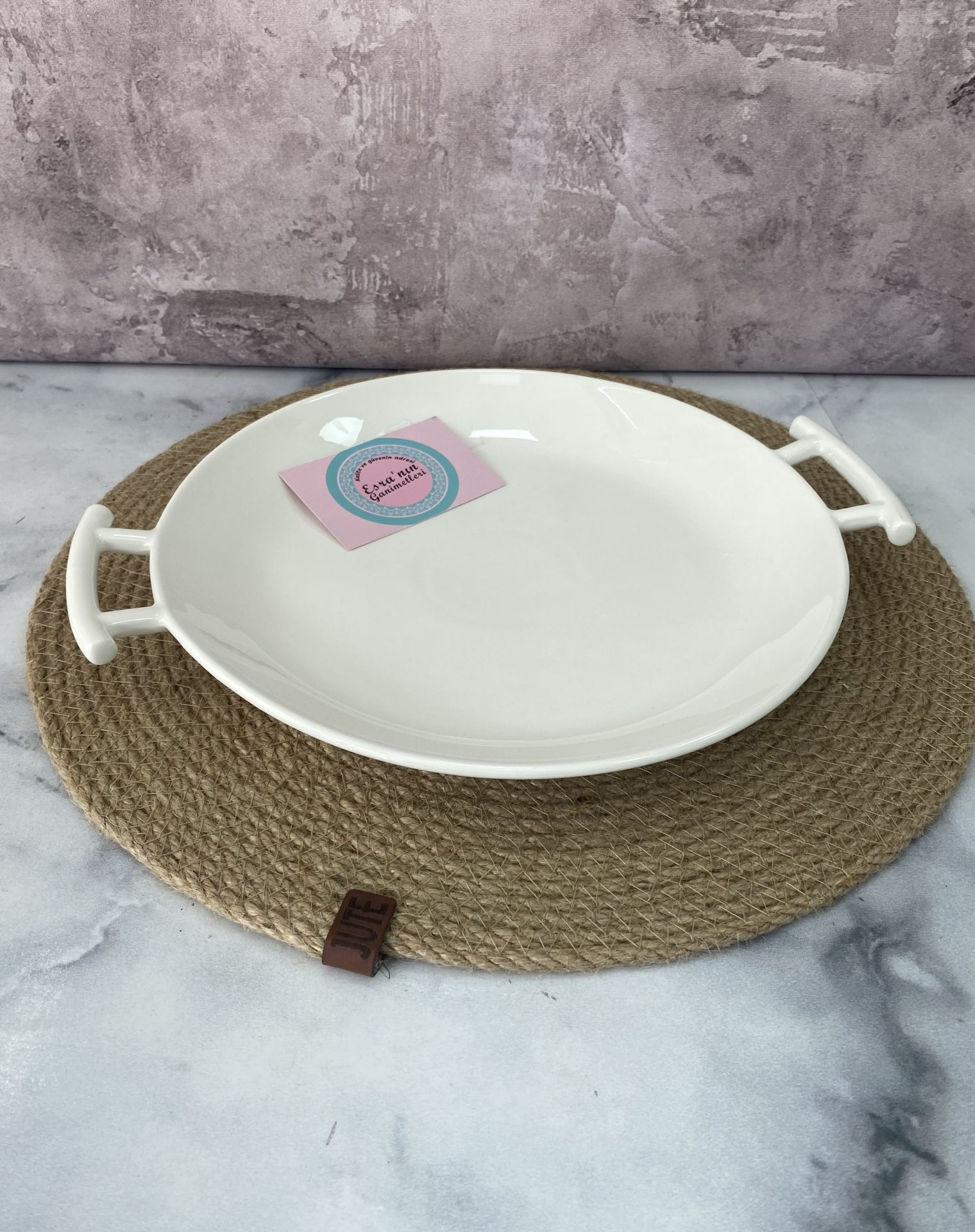 SCT-5380 PORSELEN 23CM YUVARLAK KULPLU SERVİS